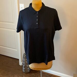 NWT, Lands’ End Polo, 100% Pima Cotton 2X, 20W-22W, Black